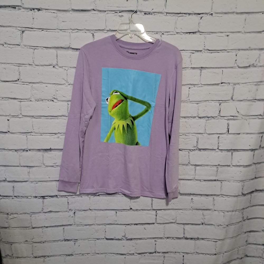DISNEY MUPPETS Women's Long Sleeve T Shirt Small Lilac